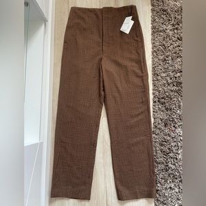 BALENCIAGA Brown houndstooth Trousers 40 Italy